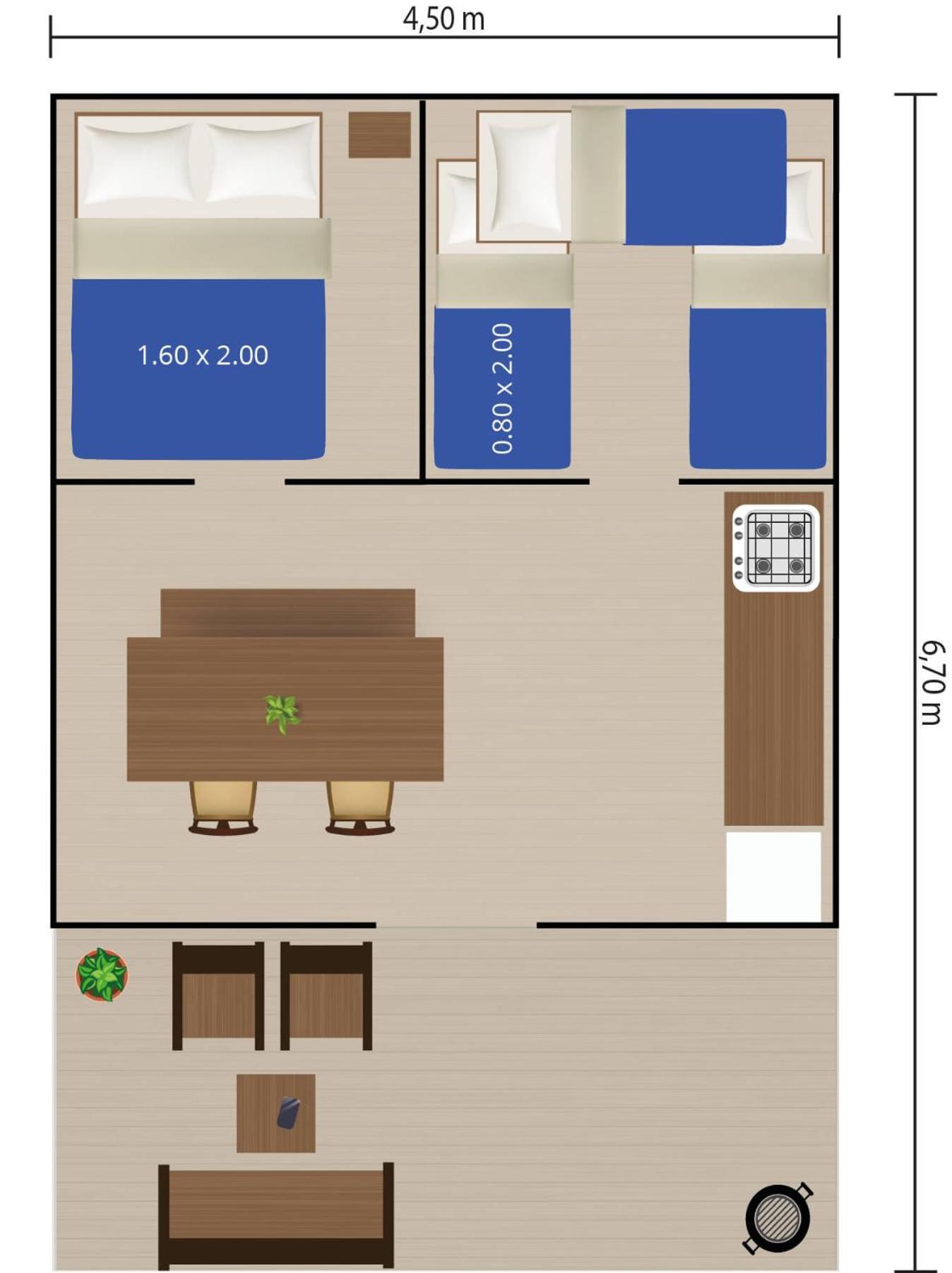 Easyatent Camping Porto Sole 브르사르 객실 사진